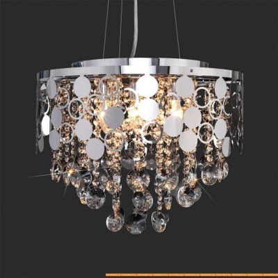 Подвесная люстра Евросвет 10114/6 (хром/прозрачный хрусталь) фотография