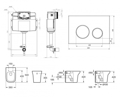 Комплект 4 в 1 Lavinia Boho Relfix Bristol 77060246 (состоит из 33050030, 38020010, 3805002C) фотография