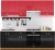 Кухня Сивирин-Компани Клео глосс 2.3 (черный глянец\красный глянец) фотография