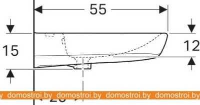 Умывальник Geberit Renova Comfort 258565000 фотография