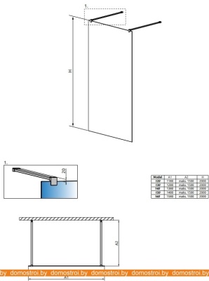 Душевая стенка Radaway Modo X I 130 фотография