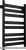 Полотенцесушитель Ariano Майами 100х50 БП (черный) фотография