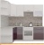 Кухня ВерсоМебель ЭкоЛайт-5 1.2x2.1 левая (белый/фиолетовый) фотография