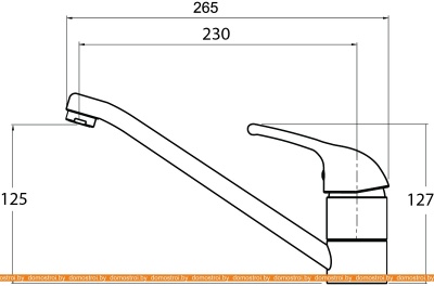 Смеситель Aquasanita Eko 2561 (серый) фотография