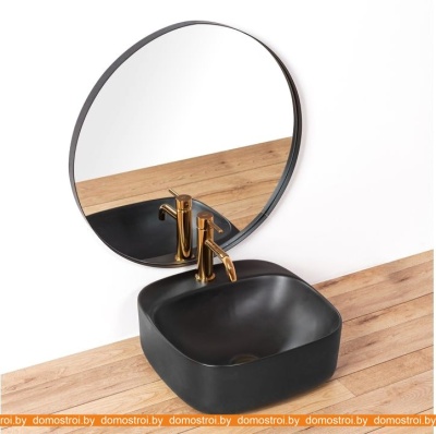 Умывальник Rea Luiza 42 (черный матовый) фотография