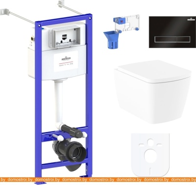 Унитаз Lavinia Boho Relfix Aveo Rimless 7 в 1 87050208 (черный пластик) фотография