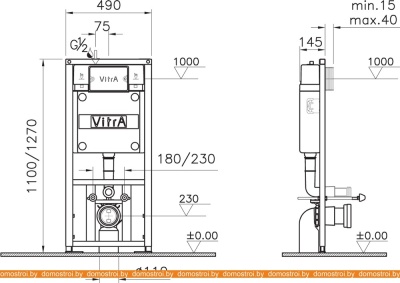 Унитаз Vitra L-box Integra Rimex 9856B003-7200 фотография