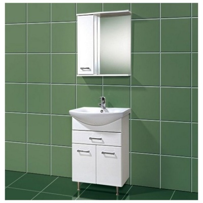 Зеркальный шкаф Акваль Ника 60 [AN.04.60.00.L] фотография