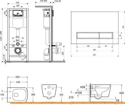 Унитаз Lavinia Boho Relfix Aveo Rimless 9 в 1 97020182 (хром пластик) фотография