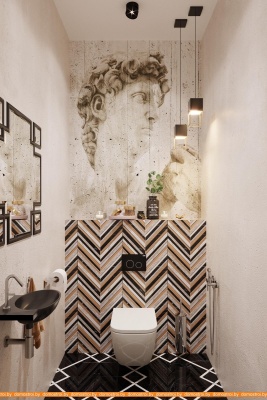 Унитаз Lavinia Boho Relfix One Rimless 10 в 1 98010144 (черное стекло) фотография