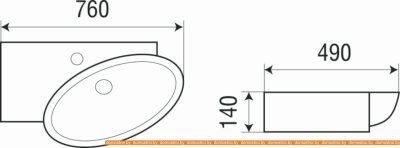 Умывальник WeltWasser Aisbach 5093L фотография