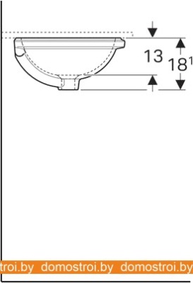 Умывальник Geberit VariForm 500.745.01.2 фотография