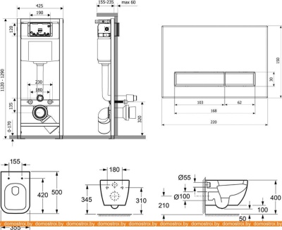 Унитаз Lavinia Boho Relfix One Rimless 10 в 1 75110601 (statuary иск. камень) фотография