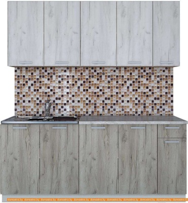 Кухня Интерлиния Мила Лайт 1.9 (дуб белый/дуб серый) фотография