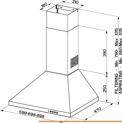 Вытяжка Faber Strip Smart PB W A90 фотография