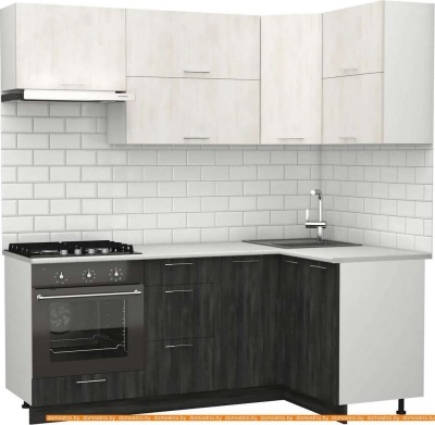 Кухня S-Company Клео крафт 1.2x2.0 правая (север дер. темное/север дер. светлое) фотография