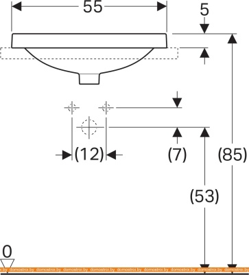 Умывальник Geberit VariForm 500.741.01.2 фотография