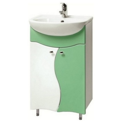 Тумба под умывальник Акваль Милана 50 [АМ.50.00.02.N] салатовый фотография
