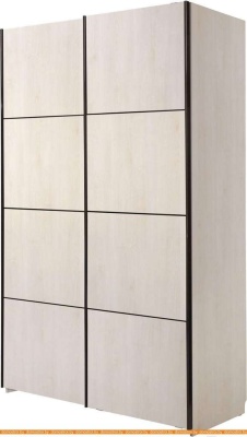 Шкаф-купе Рэйгрупп 140 SSG Line РГ-02.03 (сосна аланд/сосна аланд/венге глянец) фотография