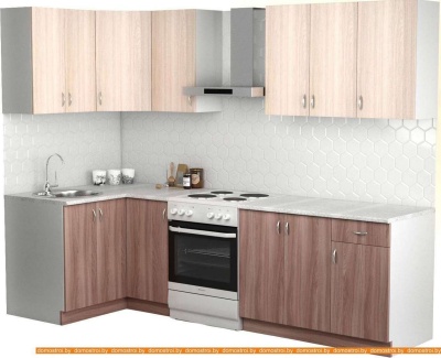Кухня S-Company Клео лайт 1.2x2.1 левая (ясень шимо темный/ясень шимо светлый) фотография