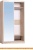 Шкаф-купе Глазов Домашний 1200 ЛДСП с зеркалом (дуб сонома) фотография