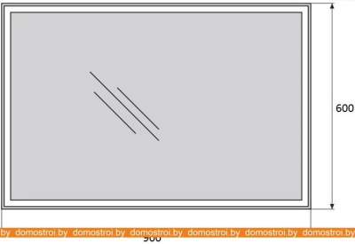 Зеркало BelBagno SPC-GRT-900-600-LED-BTN фотография