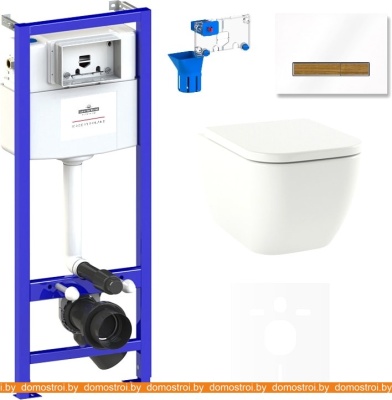 Унитаз Lavinia Boho Relfix One 7 в 1 75110060 (белый/светлое дерево стекло) фотография