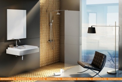Душевой уголок Ravak Walk-In Wall 120 (серебристый/прозрачное) фотография