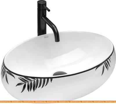 Умывальник Rea Shila (белый/черный) фотография