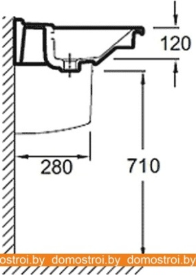 Умывальник Jacob Delafon Struktura 60x48 EXI112 фотография