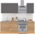 Кухня Интермебель Микс Топ-3 1.7м (графит серый-дуб крафт золотой-ателье светлое) фотография