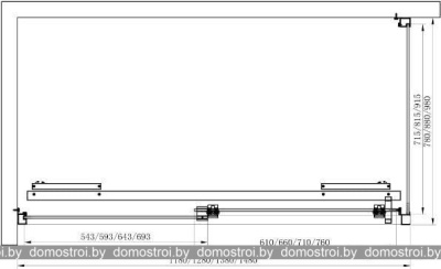 Душевой уголок Cezares LUX-SOFT-W-AH-1-150/100-C-Cr-IV фотография
