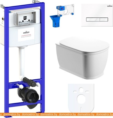 Унитаз Lavinia Boho Relfix Bell Pro Rimless 7 в 1 87040045 (белое стекло) фотография