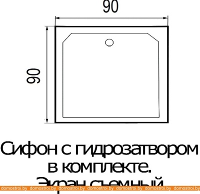 Душевая кабина River Tana 90/38 фотография