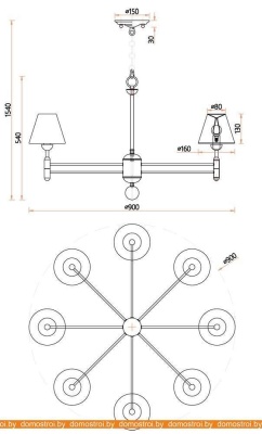 Подвесная люстра Favourite Avangard 2952-8P фотография