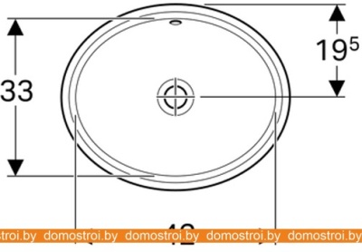 Умывальник Geberit VariForm 500.748.01.2 фотография
