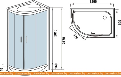 Душевая кабина WeltWasser WW500 Werra 1204 R фотография