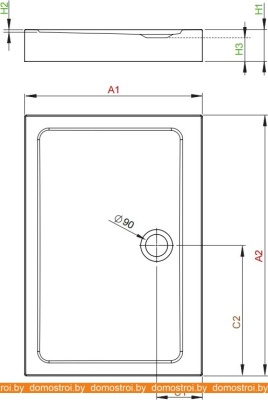 Душевой поддон Radaway Doros D Compact 110x80 SDRD1180-05 фотография