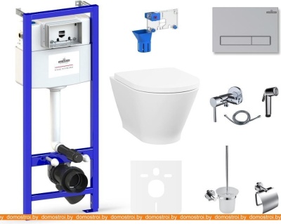 Унитаз Lavinia Boho Relfix Elegant Rimless 10 в 1 75110799 (матовый хром пластик) фотография