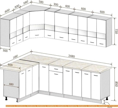 Кухня Кортекс-мебель Корнелия Экстра 1.5x2.5м (дуб сонома/венге/марсель) фотография