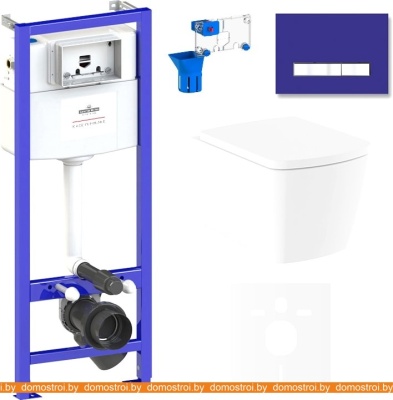 Унитаз Lavinia Boho Relfix Aveo Rimless 7 в 1 75110258 (фиолетовый стекло) фотография