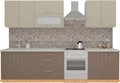 Кухня ВерсоМебель ВерсоЛайн 6-2.4 (бежевый/латте) фотография