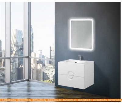Тумба под умывальник BelBagno Onda-1000-2C-SO-BL (bianco lucido) фотография