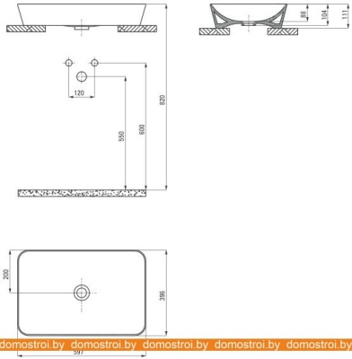 Умывальник Deante Tess CDS DU6S фотография