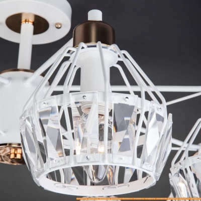 Подвесная люстра Евросвет 70075/8 (белый) фотография