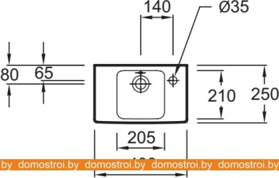 Умывальник Jacob Delafon Odeon Up E4799 40x25 фотография