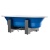 Стальная ванна BLB Duo Comfort Oval Woodline 180x80 синий металлик фотография
