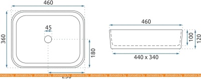 Умывальник Rea Kaya (синий матовый) фотография