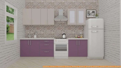 Кухня ВерсоМебель ВерсоЛайн 5-2.2 (кашемир/виола) фотография