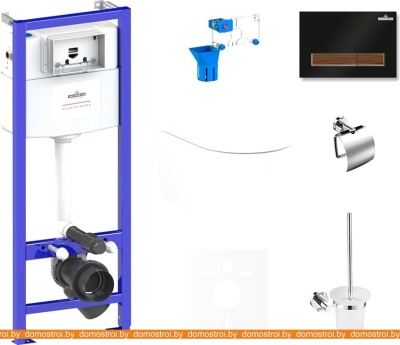 Унитаз Lavinia Boho Relfix Biore Compacto Rimless 9 в 1 75110345 (черный пластик) фотография